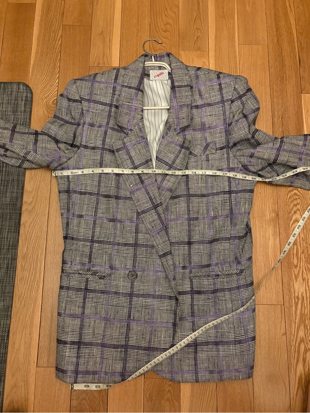 Vintage Regalia Plaid Blazer